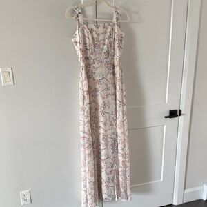 NWT RW&CO. Floral Maxi Dress - Cream and Pink